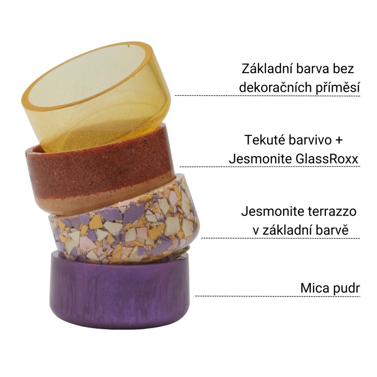 Reslin eco glitre do ekologickej živice 15 g veľ. XS vo farbe striebra