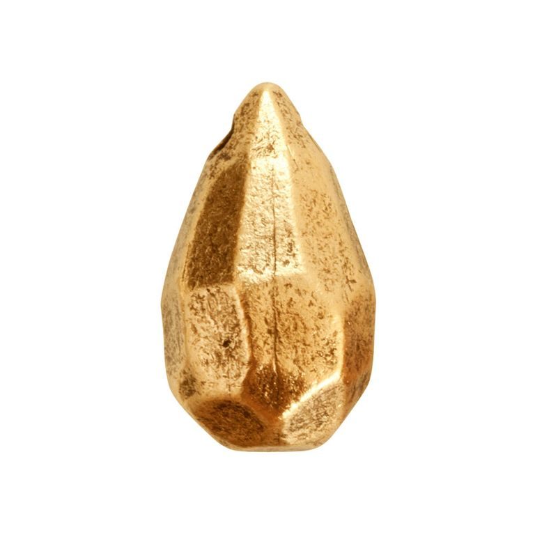 Nunn Design faceted pendant drop 14x7mm gold-plated