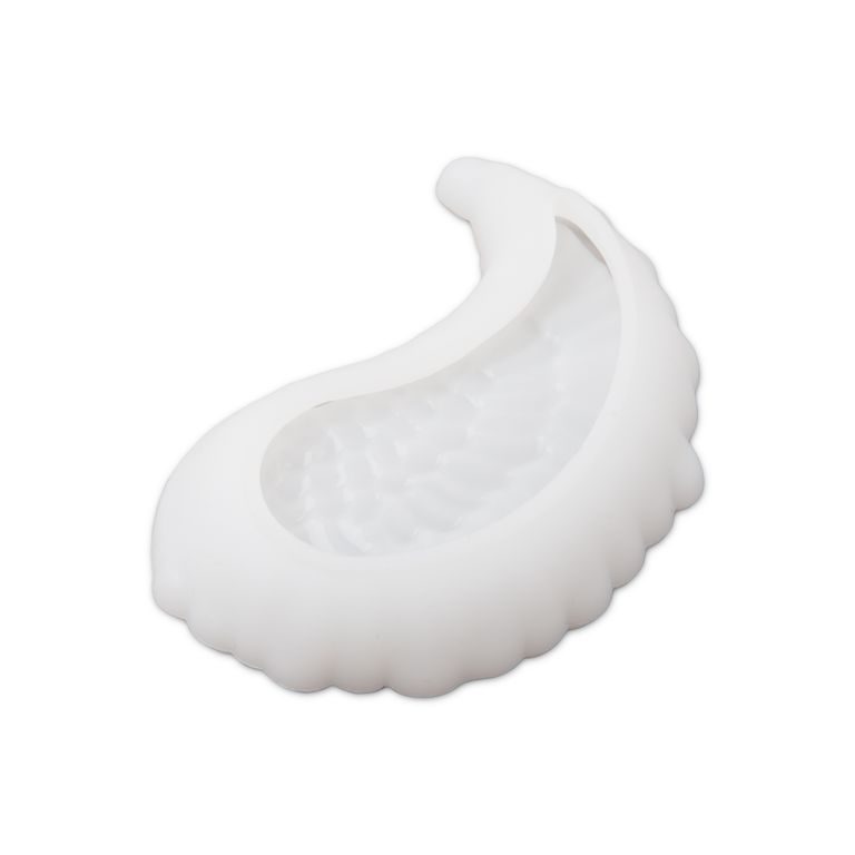 Two-piece set of silicone moulds for creative materials for bowls in the shape of angel wings