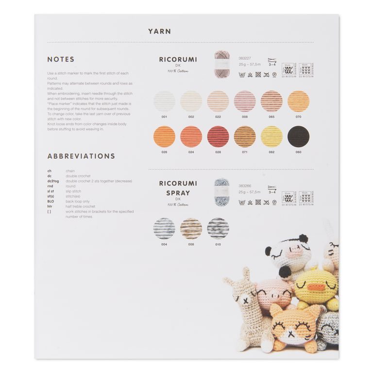 Kniha návodov na háčkovanie Ricorumi Kamoši do vrecka anglická verzia