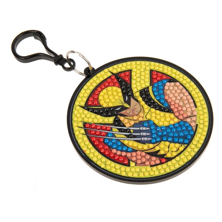 Diamantové malování sada přívěsek na batoh Wolverine