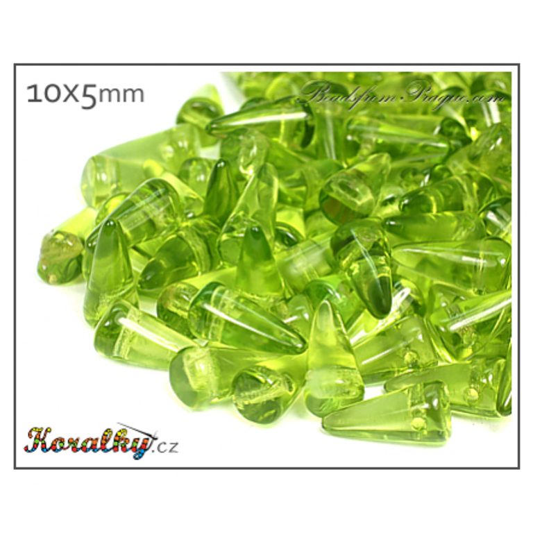 Czech glass spike beads 10x5mm (50220) No.53