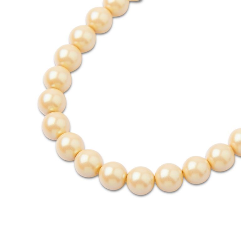 Preciosa kulatá perla MAXIMA 4mm Pearlescent Yellow