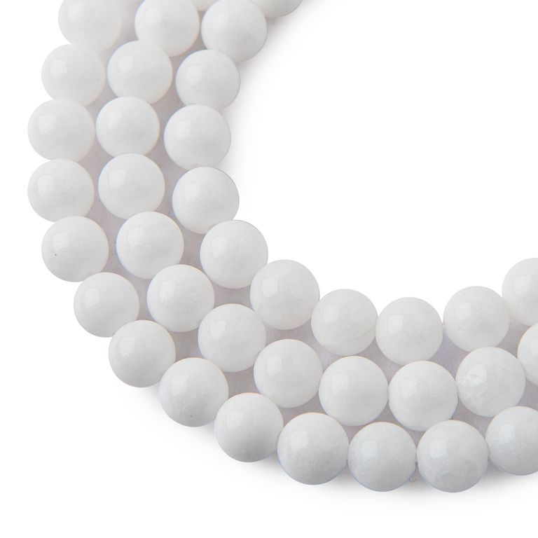 Minerálne koráliky Sněžný křišťál 8mm