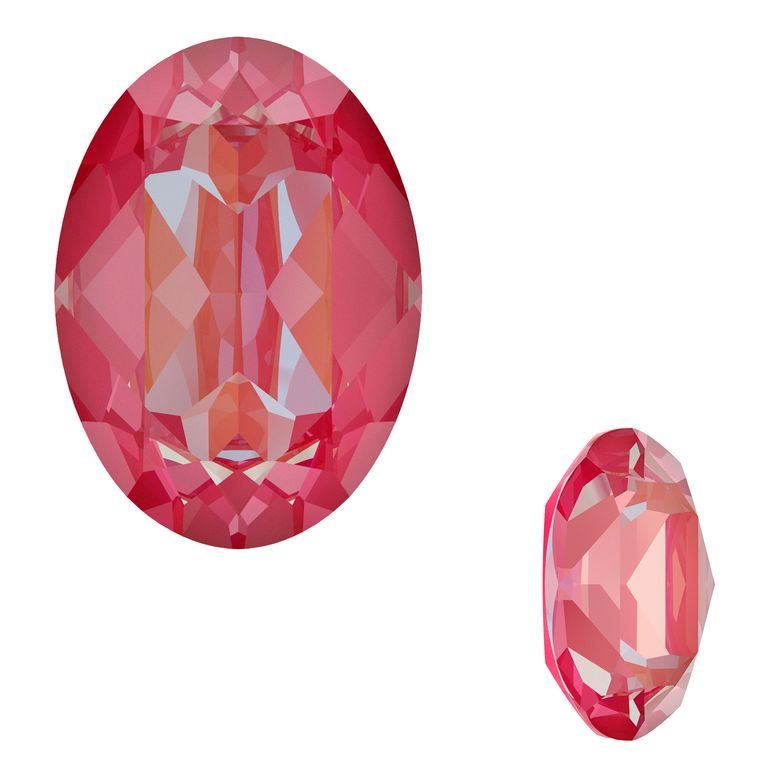 SWAROVSKI 4120 14X10 mm Crystal Lotus Pink DeLite