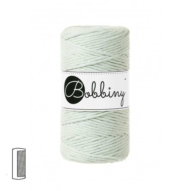 Bobbiny Macramé příze Regular 3mm Milky Green