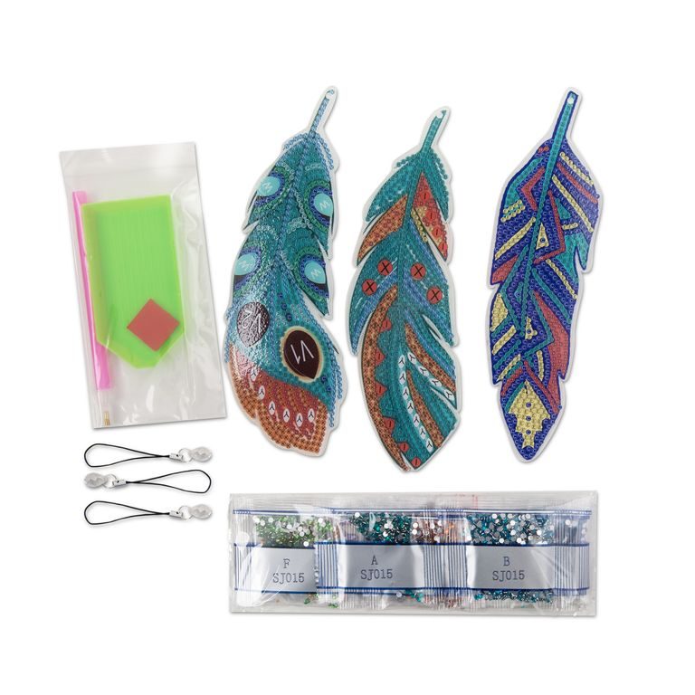 Diamond painting set with bookmars 3 pcs