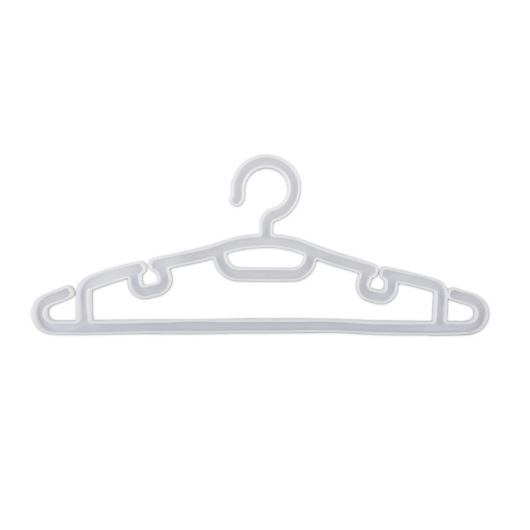 Silicone mould for casting resin in the shape of a clothes hanger