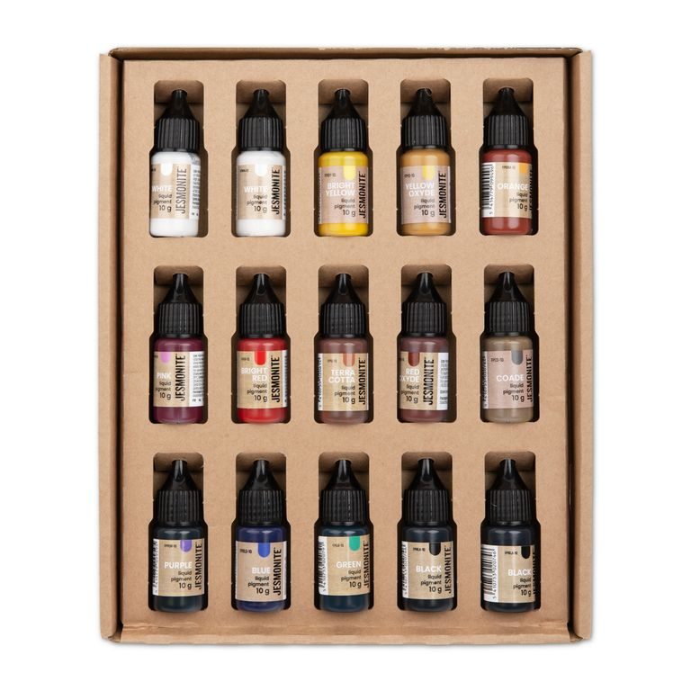 Jesmonite pigment set of colours 13 x 10 g