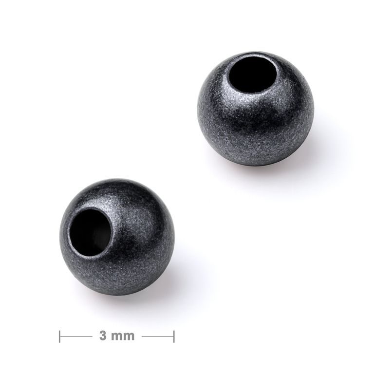 Metal spacer bead 3 mm anthracite