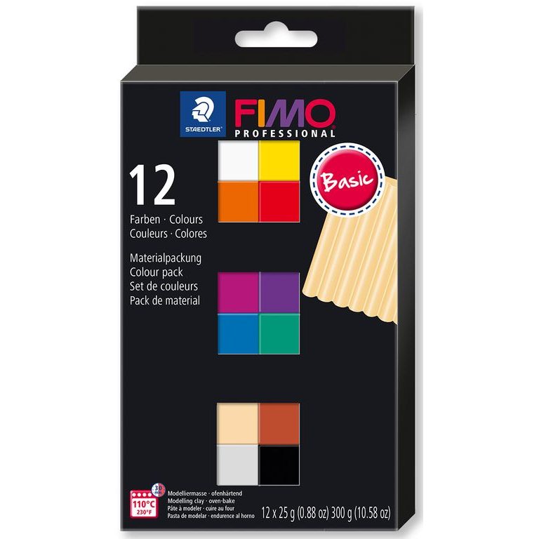 FIMO Professional sada 12 barev 25g Basic | Manumi.cz