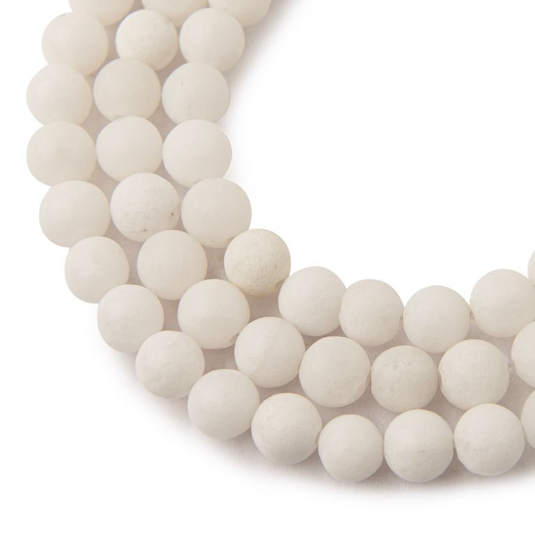 Solid Jade beads matte 8mm