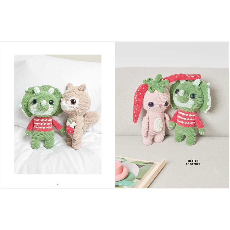 Kniha návodov na háčkovanie Chenillove Veľkí plyšové hračky anglická verzia