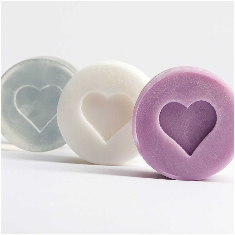 Soap stamp round Heart