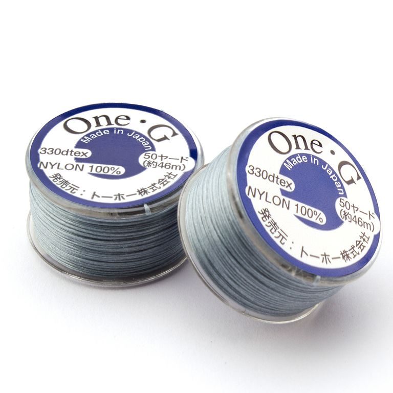 Toho One-G nylon beading thread gray No.11