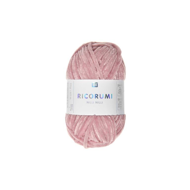Chenille yarn Ricorumi Nilli Nilli colour shade 007 mid pink