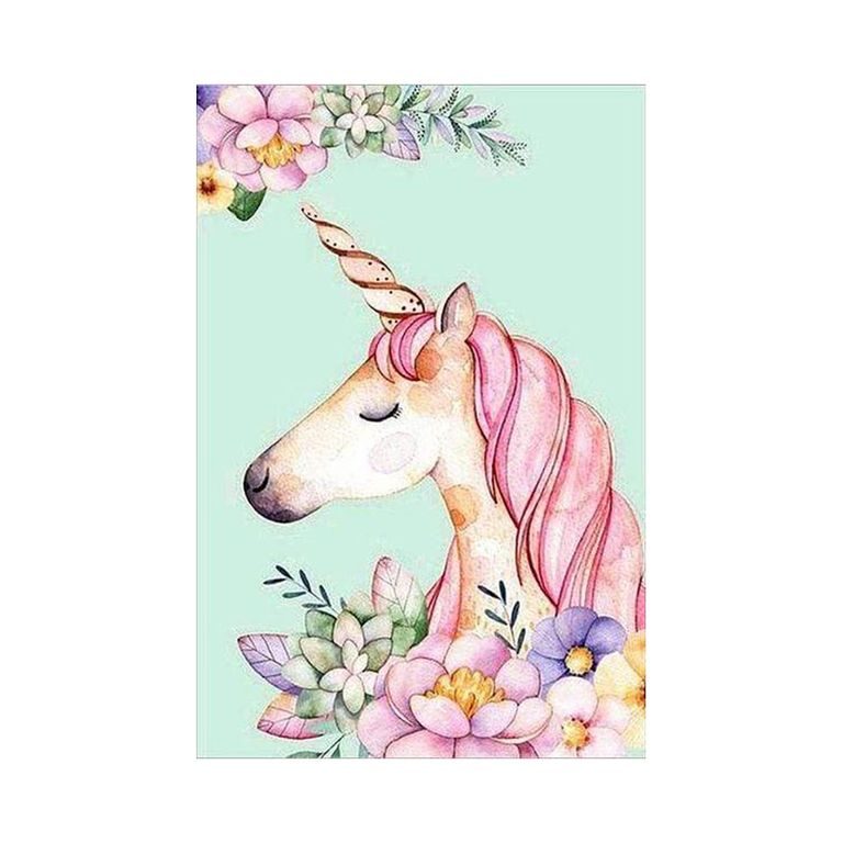 Pictat cu diamante unicorn