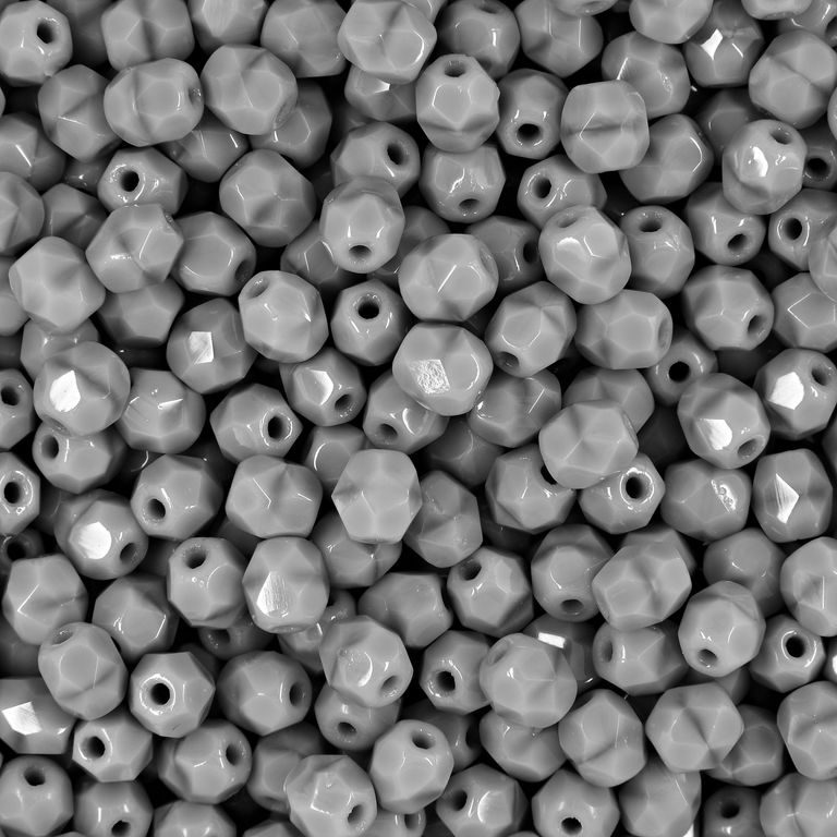 Manumi české broušené korálky 4 mm Coral Gray