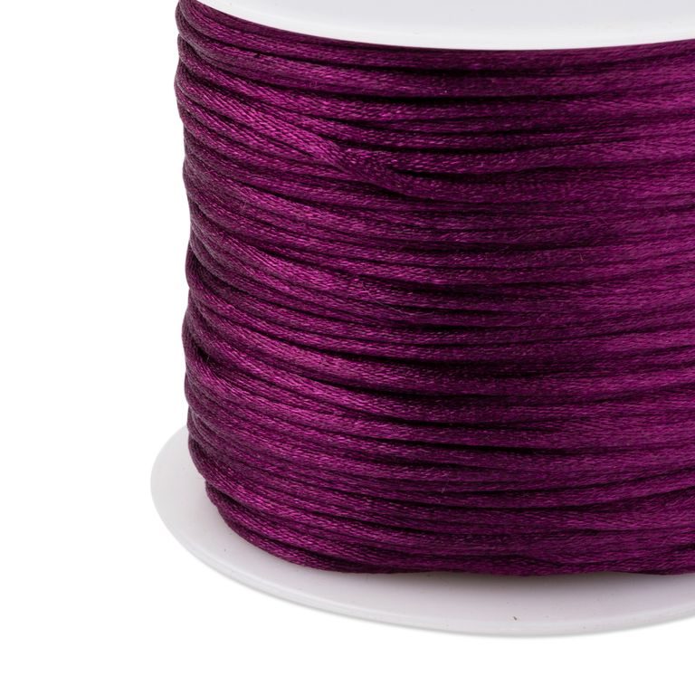 Nylónová saténová šnúra 1,5mm/2m Mulberry Purple