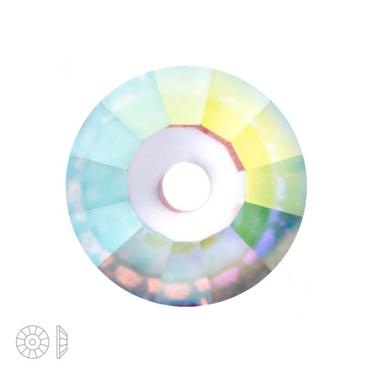 Preciosa MC našívací šatonová růže VIVA12 4 mm Crystal AB