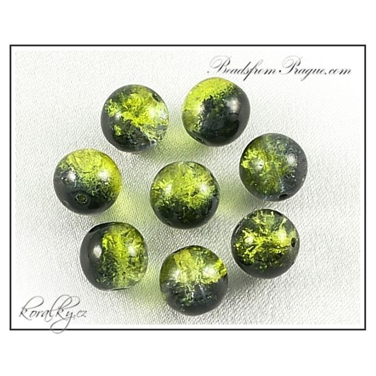 Czech glass crackle beads No.24