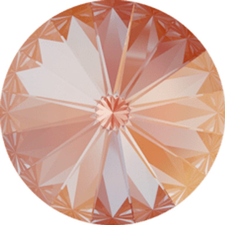 SWAROVSKI RIVOLI 1122 14 mm Crystal Orange Glow DeLite