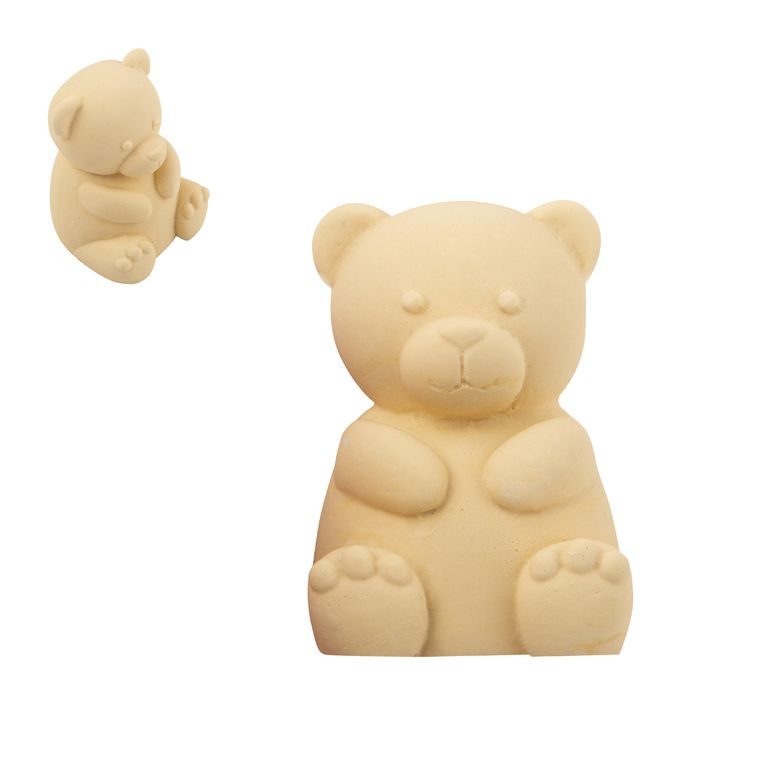 Silicone mould for casting creative clay teddy bear 55x56x72mm