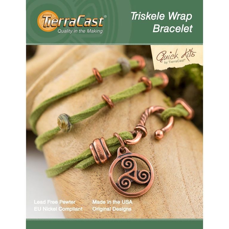 TierraCast quick kit bracelet Triskele Wrap