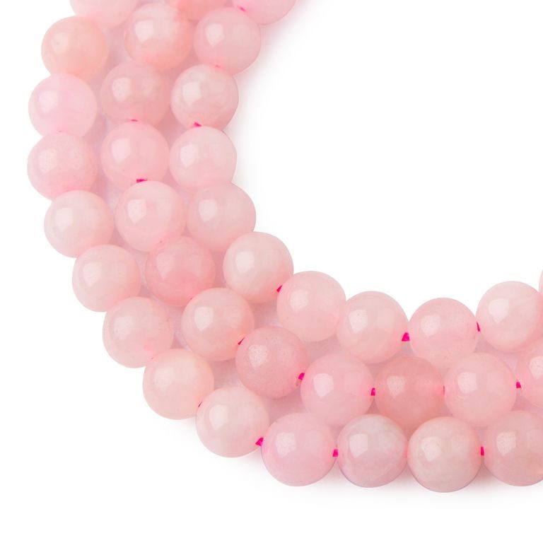 Madagascar Rose Quartz beads 8mm