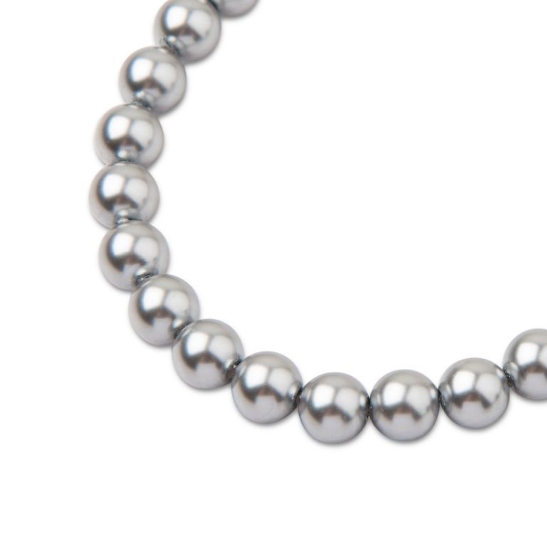 Preciosa perlă rotundă MAXIMA 6mm Pearl Effect Light Grey