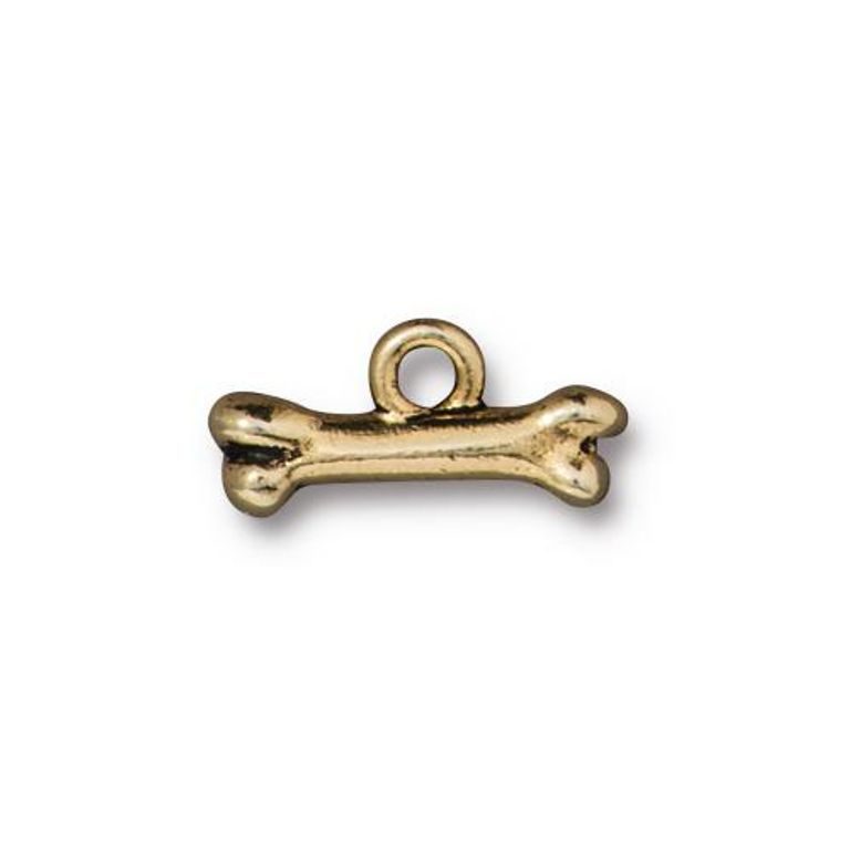 TierraCast pendant BONE antique gold