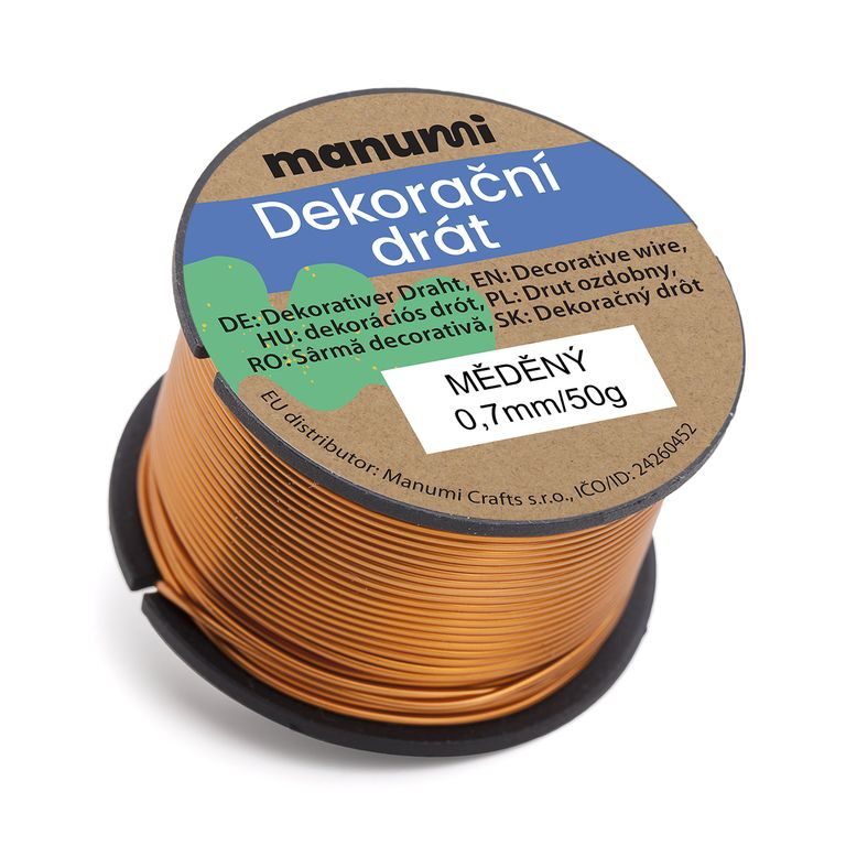 Měděný drát 0,7 mm/50 g