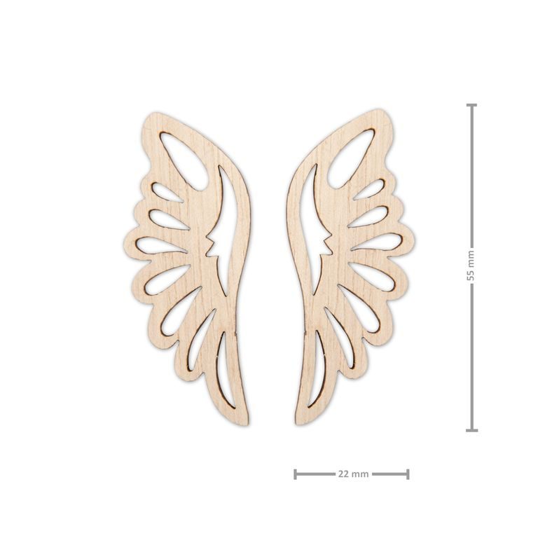 Drevený výrez anjelské krídlo č.1