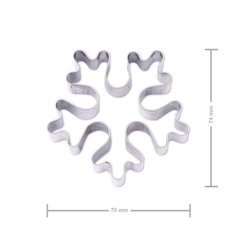 Formă de decupat fulg de zăpadă mare 70×74mm