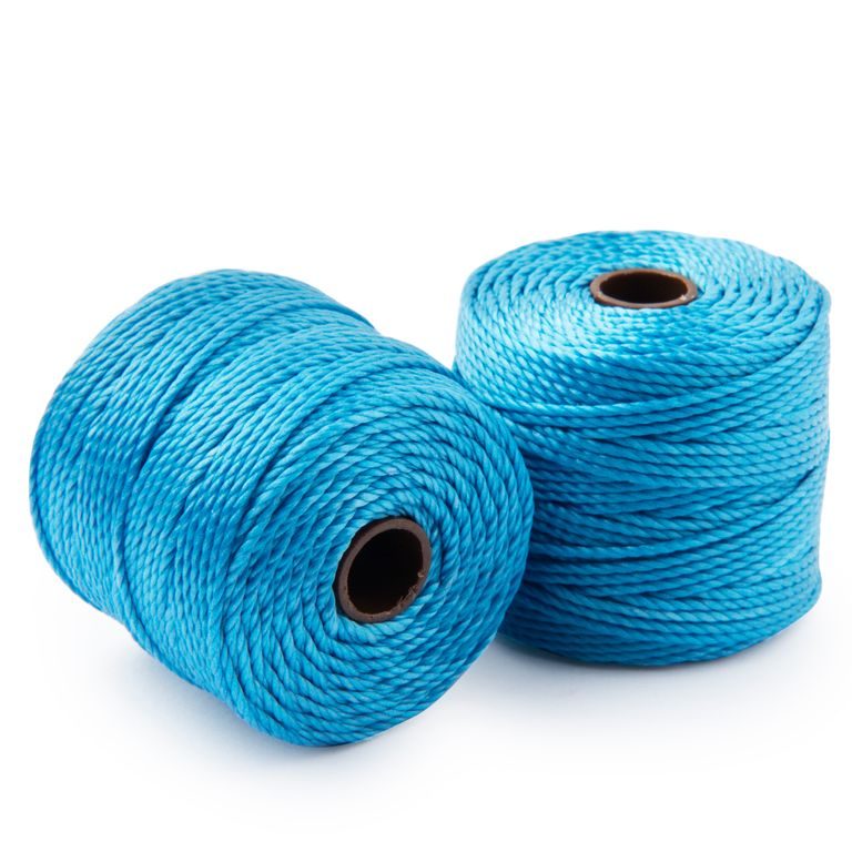 Nylon bead cord 0.9mm light blue