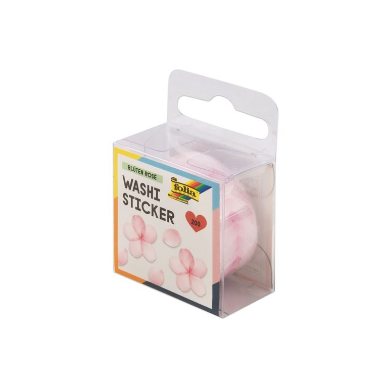 Scrapbook stickers flower petals pink