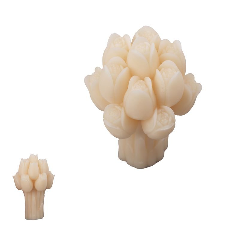 Manumi silikonová forma na odlévání kreativní hmoty 75 x 107 mm ve tvaru kytice tulipánů
