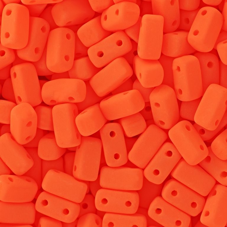 CzechMates Brick 6x3mm Neon Orange No.118