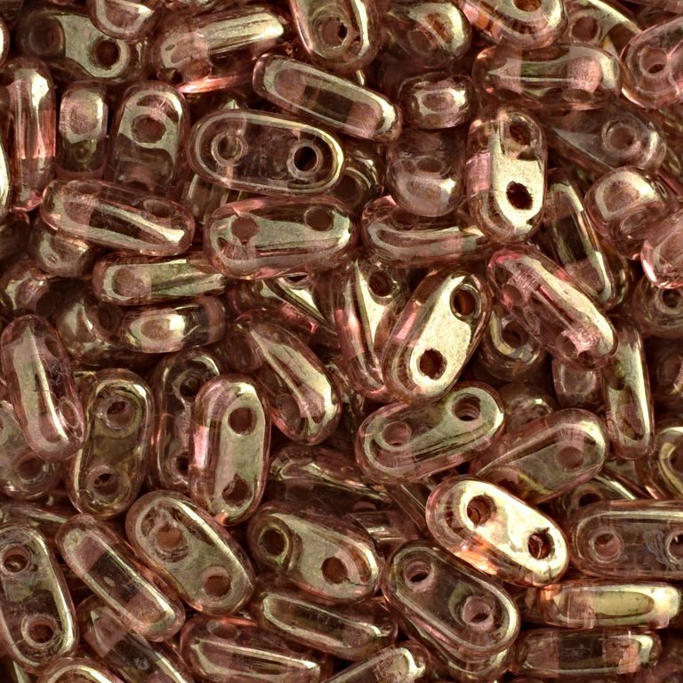 CzechMates Bar 6x3mm Luster Rose Gold Topaz č.403