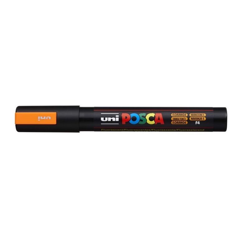 POSCA marker acrilic 5M portocaliu fluorescent