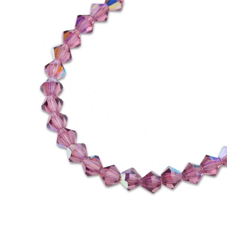 Preciosa MC bead Rondelle 3mm Amethyst AB