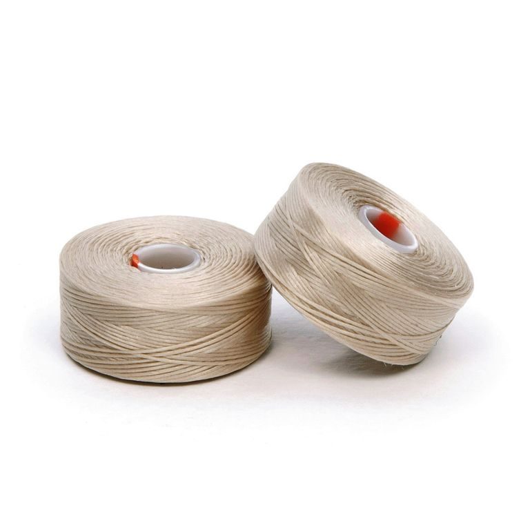 S-lon nylon beading thread AA 68m beige No.10