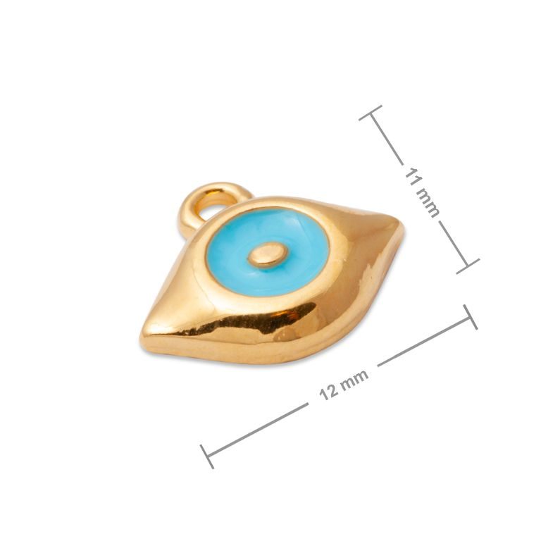 Manumi pendant eye 12x11mm gold-plated