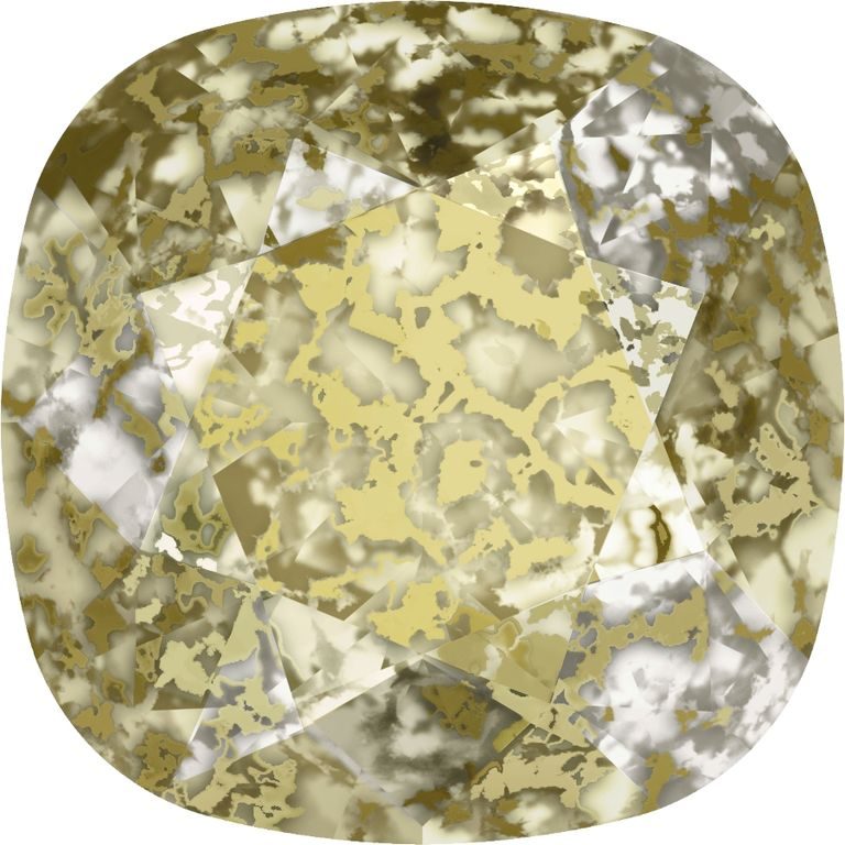 SWAROVSKI 4470 12 mm Crystal Golden Patina F