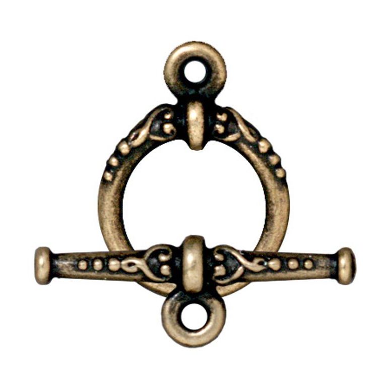 TierraCast toggle clasp Heirloom antique brass