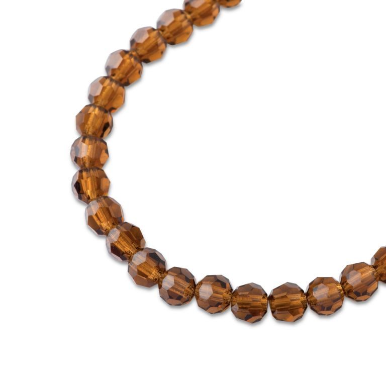 Preciosa MC Round bead 3mm Smoked Topaz č.197