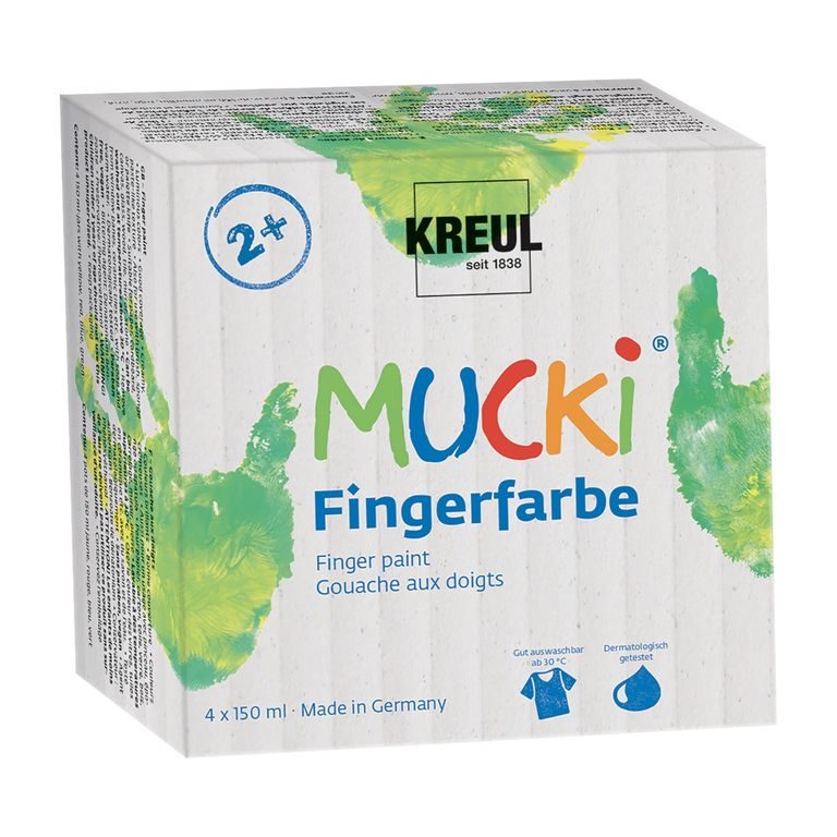 Finger paints set Mucki 4 colours