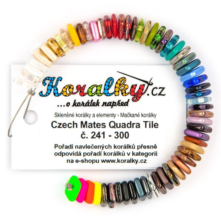 Bead sampler CzechMates QuadraTile
