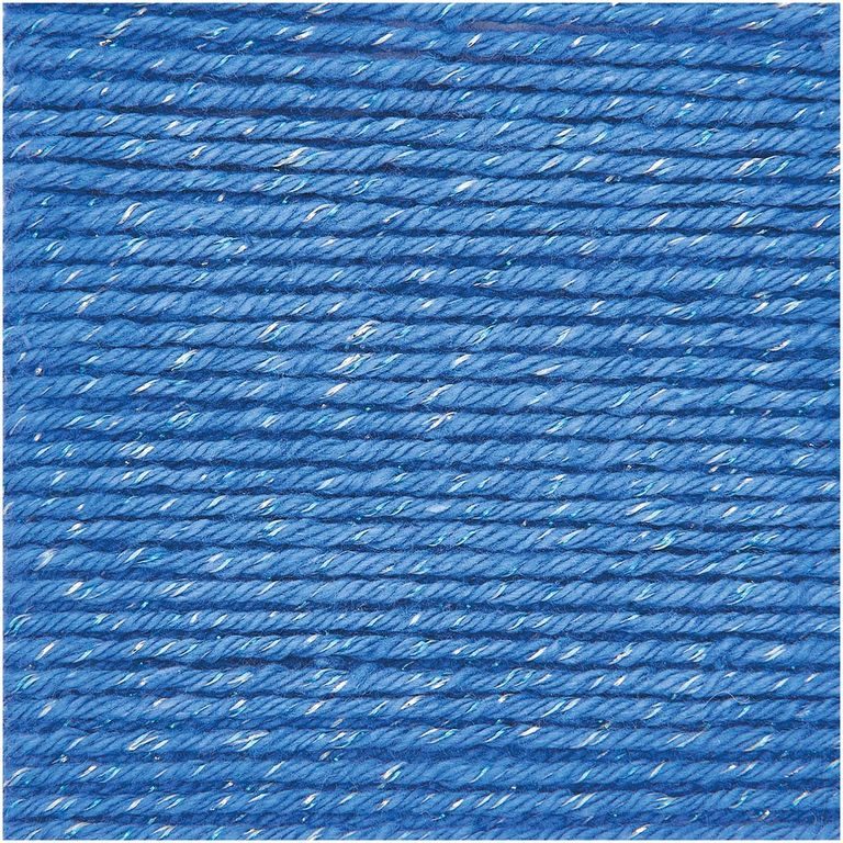Háčkovací příze Ricorumi Twinkly Twinkly odstín 013 modrá