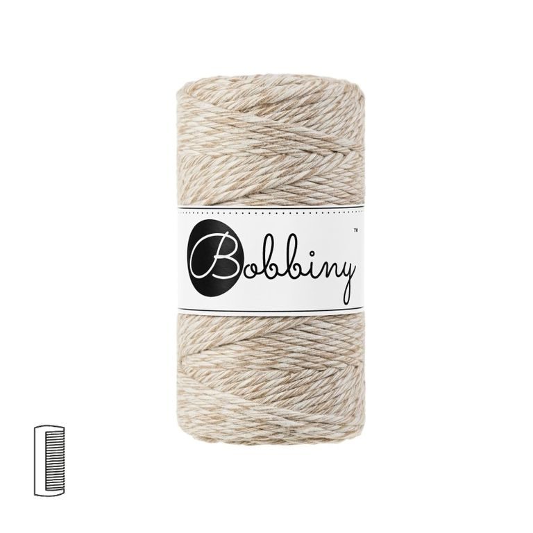 Bobbiny Macramé Rope Regular 3mm Frappe